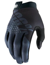 100% ITrack Black/Charcoal мотоперчатки