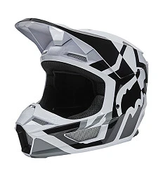 Fox Racing V1 Lux 2022 Black/White шлем кроссовый