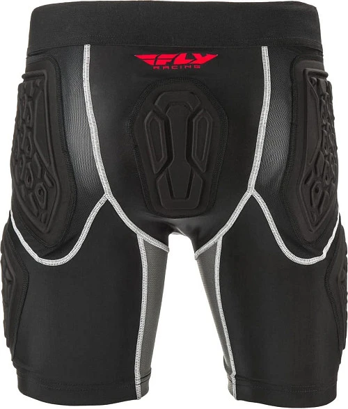 Fly Racing Barricade Compression мотошорты, черно-белый