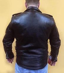 First M771BRT Косуха мужская кожаная, коричневый, XS-3XL