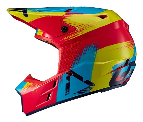 Leatt GPX 3.5 шлем кроссовый, красно-желтый