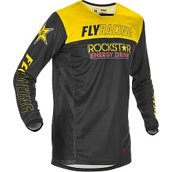 Fly Racing Kinetic Rockstar 2021 джерси, желто-черный