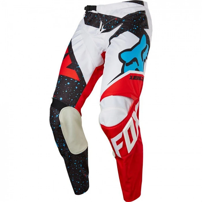 Fox Racing 180 Nirv Youth мотоштаны подростковые, черно-бело-красный