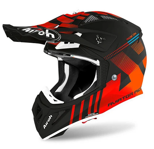 Airoh Aviator Ace Nemesi Orange Matt шлем внедорожный, оранжевый матовый