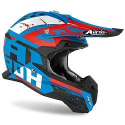 Airoh Terminator Open Vision Hanger шлем внедорожный, сине-красно-белый