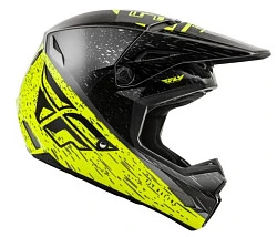 Fly Racing Kinetic K120 2020 шлем кроссовый, серо-черно-салатовый