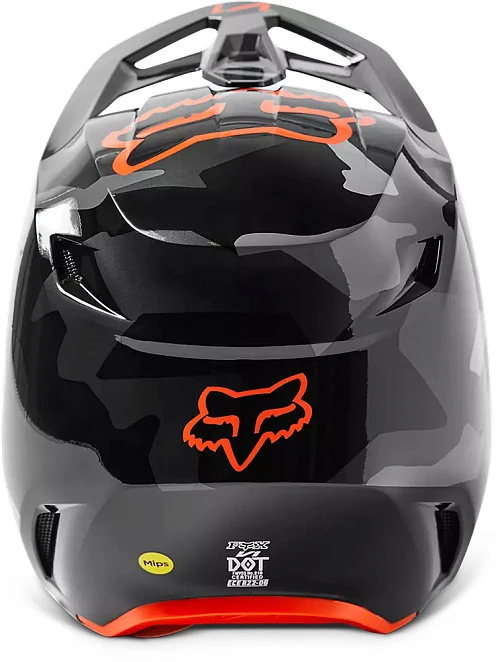 Fox Racing V1 Bnkr Grey Camo шлем кроссовый