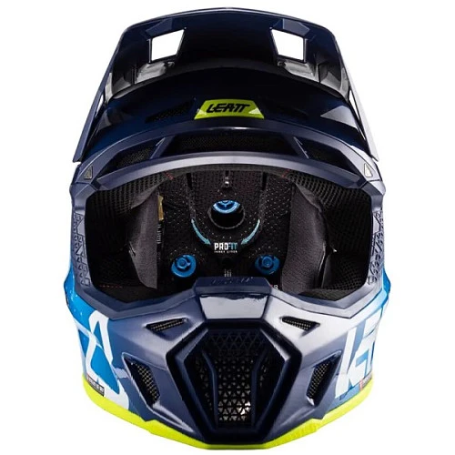Leatt Kit Moto 8.5 V24 Blue шлем кроссовый + Velocity 5.5 мотоочки, синий
