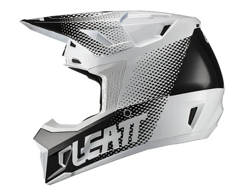 Leatt Kit Moto 7.5 V22 White шлем кроссовый + Velocity 4.5 мотоочки