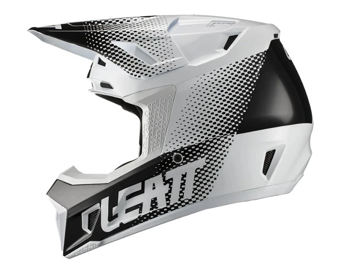 Leatt Kit Moto 7.5 V22 White шлем кроссовый + Velocity 4.5 мотоочки