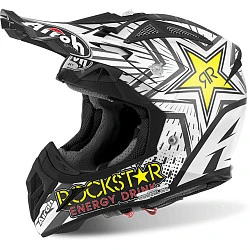 Airoh Aviator 2.2 Rockstar Matt шлем внедорожный, бело-желтый матовый