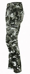 First J04 Cargo Camo мотоджинсы с кевларом, серый камуфляж