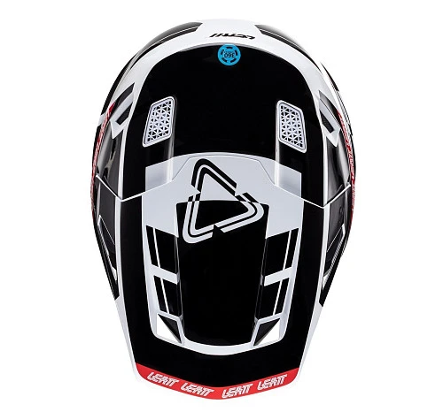 Leatt Kit Moto 7.5 V24 Black/White шлем кроссовый + Velocity 4.5 мотоочки