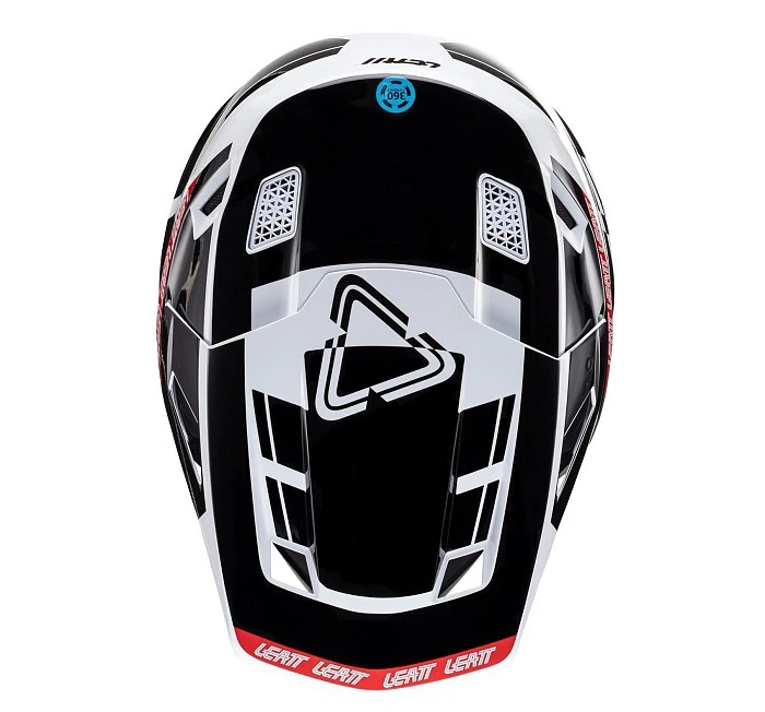 Leatt Kit Moto 7.5 V24 Black/White шлем кроссовый + Velocity 4.5 мотоочки