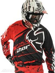 Thor Phase Splatter джерси, черно-красный