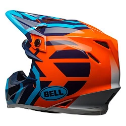 Bell Moto-9 Mips District шлем кроссовый, сине-оранжевый