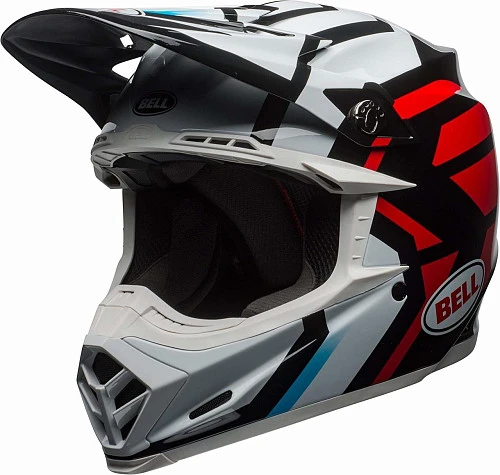 Bell Moto-9 Mips District шлем кроссовый, черно-красно-серый