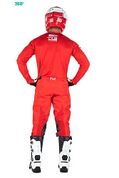 Fly Racing Kinetic Shield комплект, красно-белый