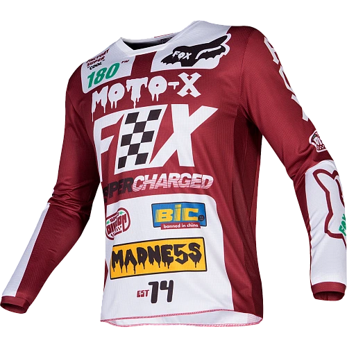 Fox Racing 180 Czar 2019 джерси, красно-белый