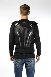 Fly Racing Convertible 2 панцирь с плечами, черный глянцевый