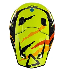 Leatt Kit Moto 8.5 V23 Citrus Tiger шлем кроссовый + Velocity 5.5 мотоочки