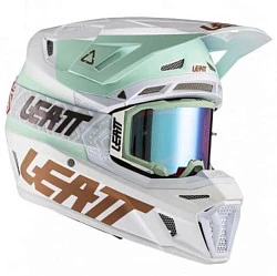 Leatt Kit Moto 8.5 V21 Ice шлем кроссовый + Velocity 5.5 мотоочки