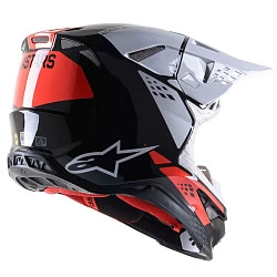 Alpinestars Supertech M8 Factory Black/White/Red Fluo шлем кроссовый