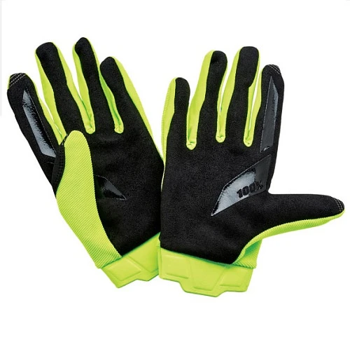 100% Ridecamp Fluo Yellow мотоперчатки, желтый