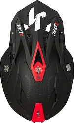 Just1 J18 Old School шлем кроссовый, черный матовый