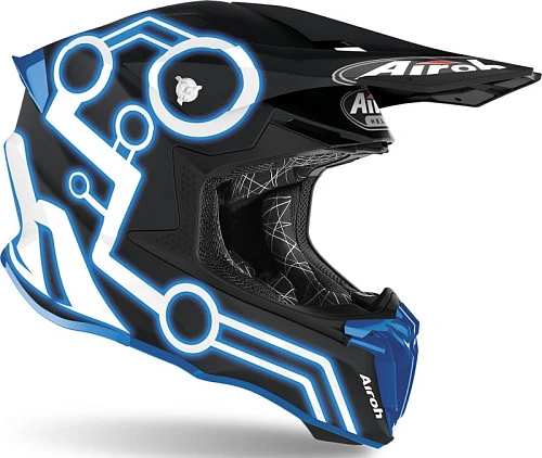 Airoh Twist 2.0 Neon Blue Matt шлем внедорожный, синий матовый