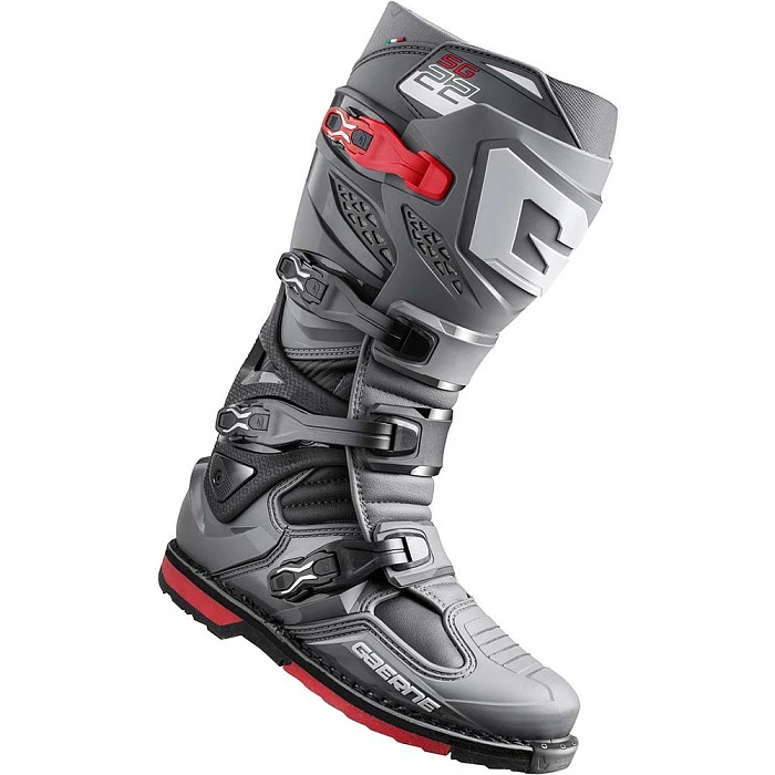 Gaerne SG22 Anthracite/Black/Red мотоботы кроссовые