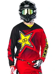 Fly Racing Kinetic Rockstar 2017 джерси, красно-черный