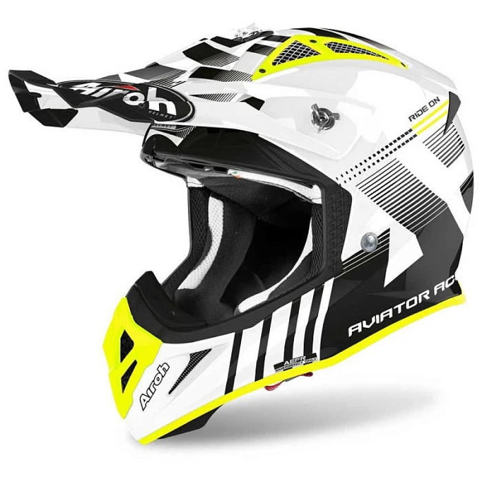 Airoh Aviator Ace Nemesi White шлем внедорожный, белый