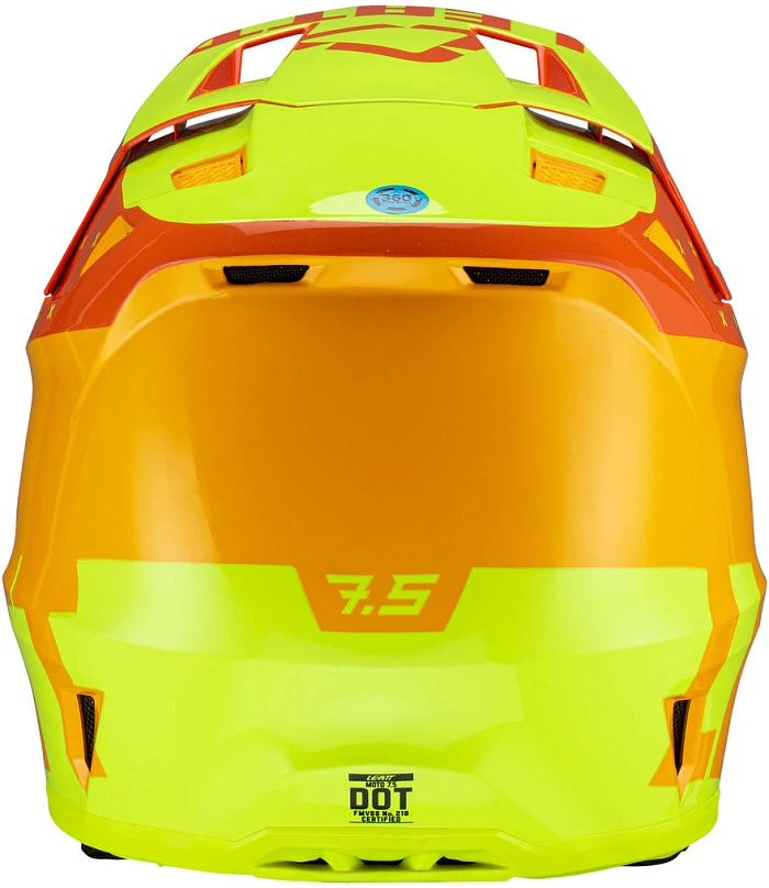 Leatt Kit Moto 7.5 V23 Citrus шлем кроссовый + Velocity 4.5 мотоочки