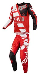 Fox Racing 180 Sayak 2018 комплект, красно-бело-черный