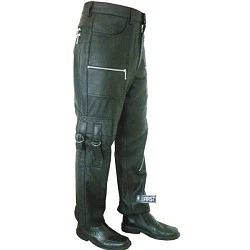 First M8010 Кожаные штаны с боковым карманом