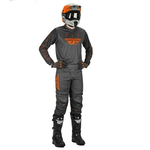 Fly Racing F-16 2021 комплект, серо-оранжевый