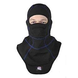 Hyperlook Agros подшлемник, черный с синей строчкой