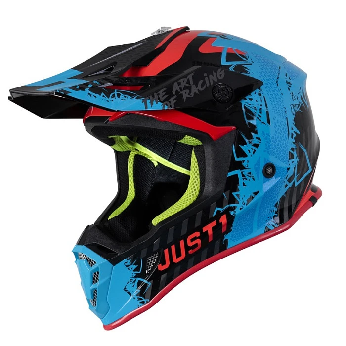 Just1 J38 Mask шлем кроссовый, сине-красно-черный