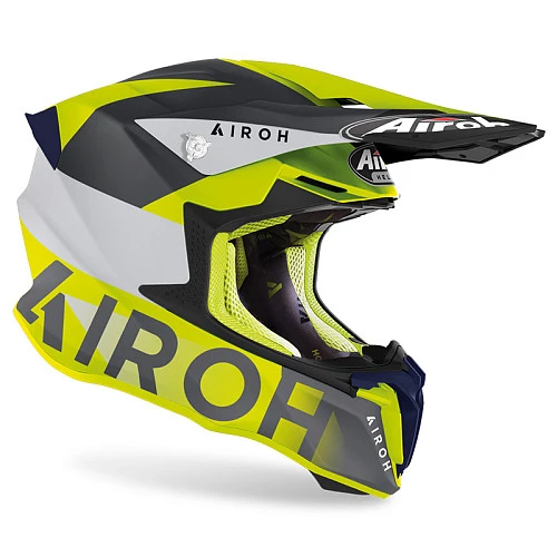 Airoh Twist 2.0 Lift Yellow/Blue Matt шлем внедорожный, желто-синий матовый
