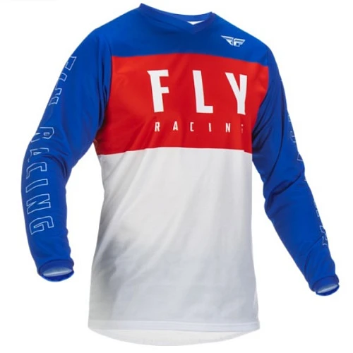 Fly Racing F-16 2022 джерси, красно-бело-синий