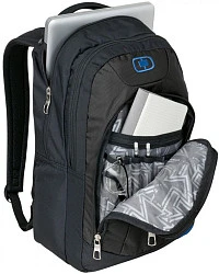 OGIO Colton Black/Silver рюкзак, черно-серебристый