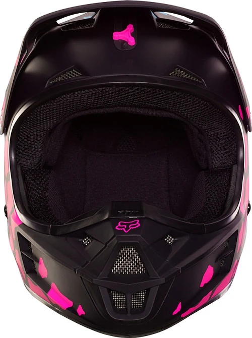 Fox Racing V1 Grav шлем кроссовый, черно-розовый