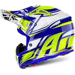 Airoh Aviator 2.2 Restyle Yellow шлем внедорожный, желто-бело-синий