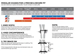 POD K1 YTH наколенники подростковые, серо-оранжевый