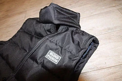 Blind Pigeon жилет стеганный с косой молнией, черный