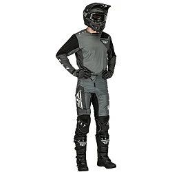 Fly Racing Kinetic Jet джерси, серо-черный