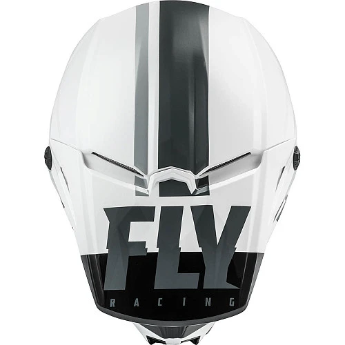 Fly Racing Kinetic Thrive шлем кроссовый, бело-черно-серый