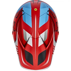 Fox Racing V3 Seca 2017 шлем кроссовый, красно-синий