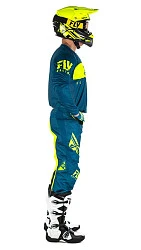 Fly Racing Kinetic Shield комплект, сине-желтый